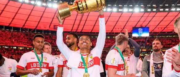 War das Finale im DFB-Pokal das letzte Pflichtspiel von Enzo Millot für den VfB Stuttgart? - © Tom Weller/dpa