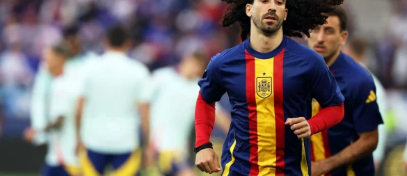 Marc Cucurella ist in Stuttgart ausgepfiffen worden. - © Christian Charisius/dpa