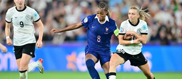 Grace Geyoro (M) wechselt nach England. (Archivbild) - © Sebastian Christoph Gollnow/dpa