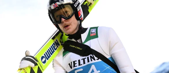 Stellt die Skier in den Keller: Der Norweger Robert Johansson beendet seine Karriere als Skispringer. (Archivbild) - © Angelika Warmuth/dpa