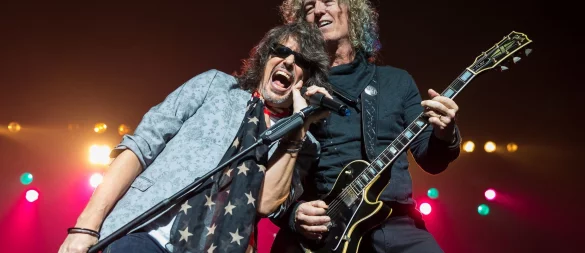 Die Band Foreigner will auf der Hochzeit von Taylor Swift und Travis Kelce auftreten. (Archivbild) - © picture alliance / Ralph Arvesen/ZUMA Wire/dpa
