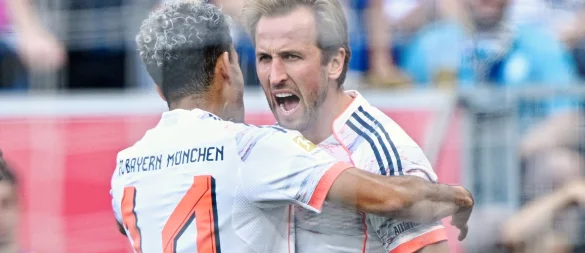 Garanten für Bayern-Tore: Luis Diaz und Harry Kane. - © Uwe Anspach/dpa