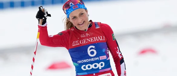 Mutterfreuden statt Comeback: Die norwegische Ski-Langläuferin Therese Johaug ist wieder schwanger. (Archivbild) - © Matthias Schrader/AP/dpa