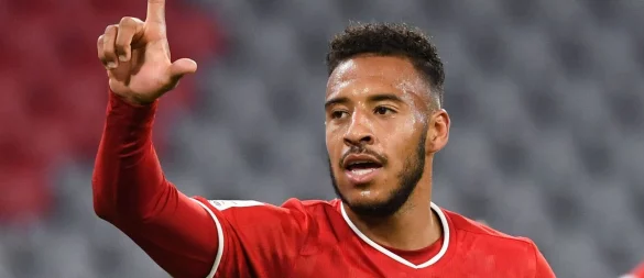 Spielte einst beim FC Bayern: Corentin Tolisso von Lyon. - © Sven Hoppe/dpa-Pool/dpa