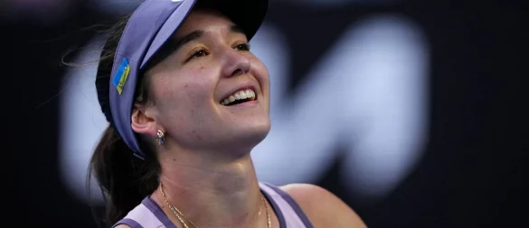 Eva Lys überraschte zum Saisonbeginn mit dem Achtelfinaleinzug bei den Australian Open. - © Vincent Thian/AP/dpa