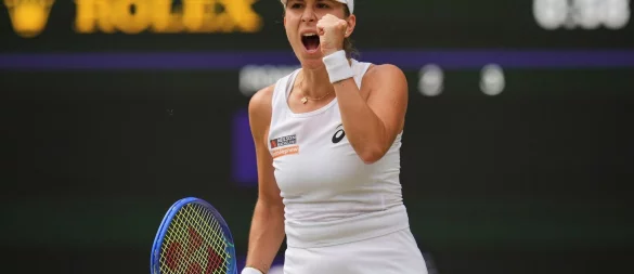 Belinda Bencic darf jubeln. - © Kin Cheung/AP/dpa