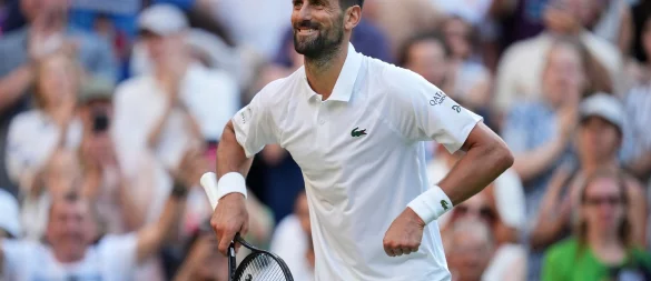 «Pump it up»: Novak Djokovic mit seinem neuen Jubel. - © Kin Cheung/AP/dpa