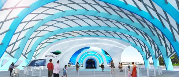Riesig, modern, lehrreich: Das neue Singapore Oceanarium öffnet am 23. Juli und ist dreimal so groß wie sein Vorgänger. - © Resorts World Sentosa/dpa-tmn