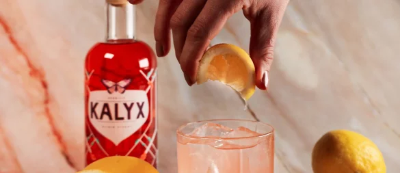 Die alkoholarme Abwandlung von «Moscow Mule»: Der «Kalyx Mule» ist ein fruchtig-floraler Aperitif mit Aromen von Himbeere, Grapefruit und Rose. - © Cocktailkunst GmbH/dpa-tmn