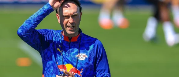 RB Leipzig-Trainer Ole Werner kann mit einem neuen Stürmer arbeiten. - © Jan Woitas/dpa
