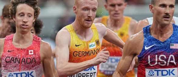 Frederik Ruppert musste sich über die 3.000 Meter Hindernis mit dem zwölften Platz zufriedengeben. - © Michael Kappeler/dpa