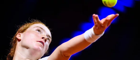Ella Seidel ist beim Masters-Turnier in Cincinnati im Achtelfinale ausgeschieden. - © Tom Weller/dpa