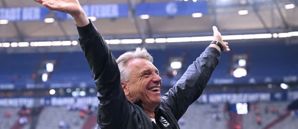 Horst Steffen hat die SV Elversberg auf den Relegationsplatz in der 2. Bundesliga geführt. - © David Inderlied/dpa