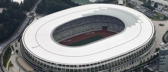 Das Nationalstadion in Tokio ist der Hauptaustragungsort der Leichtathletik-WM. - © -/kyodo/dpa