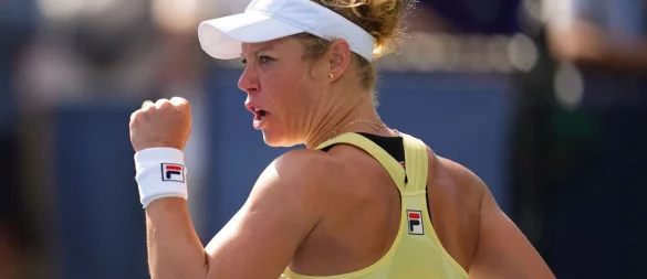 Laura Siegemund überrascht in New York. - © Kirsty Wigglesworth/AP/dpa