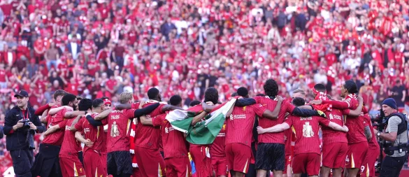 Der FC Liverpool ist seit Sonntag zum 20. Mal englischer Fußball-Meister. - © Peter Byrne/PA Wire/dpa