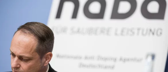 Der Nada-Vorstandsvorsitzende Lars Mortsiefer hofft auf eine Entscheidung des EuGH. - © Hannes Albert/dpa