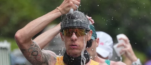 Christopher Linke belegte über die 35 Kilometer im Gehen den 14. Platz. - © Michael Kappeler/dpa