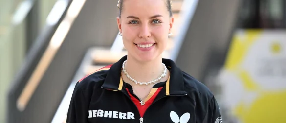 Hat sich im Training verletzt: Tischtennis-Star Annett Kaufmann. - © Federico Gambarini/dpa