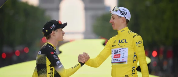 Kein Wiedersehen bei der Vuelta: Pogacar legt eine Pause ein. - © Bernard Papon/Pool L\\\'Équipe/AP/dpa