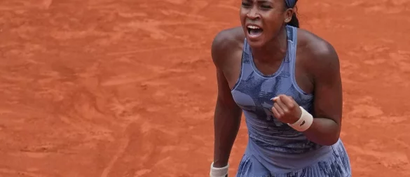 Coco Gauff steht bei den French Open im Viertelfinale. - © Christophe Ena/AP/dpa