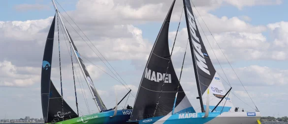 Kollision nach dem Start zum Ocean Race Europa - © Marcus Brandt/dpa