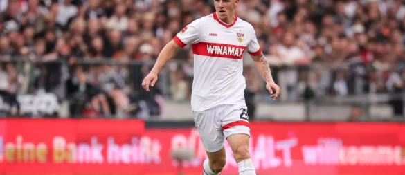 Finn Jeltsch vom VfB Stuttgart verpasst die EM. - © Christian Charisius/dpa