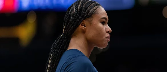 Stand nach 20 Tagen Verletzungspause wieder auf dem Feld in der WNBA: Satou Sabally. - © Maximilian Haupt/dpa
