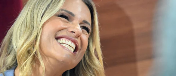 «Frisch verliebt und glücklich»: Michelle Hunziker verrät in einem Interview Privates. - © Felix Hörhager/dpa