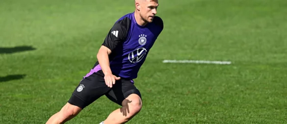 Joshua Kimmich beim Training vor seinem 100. Länderspiel. - © Federico Gambarini/dpa