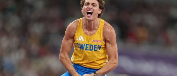 Wieder Weltmeister: Armand Duplantis. - © Michael Kappeler/dpa