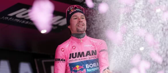 Der Slowene Primoz Roglic hat beim Giro d’Italia das Rosa Trikot des Gesamtführenden übernommen. - © Gian Mattia D\\\'Alberto/LaPresse/AP/dpa
