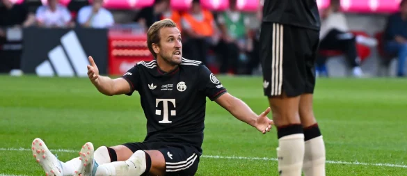 Erst trifft er, dann verschießt er: Harry Kane. - © Sven Hoppe/dpa