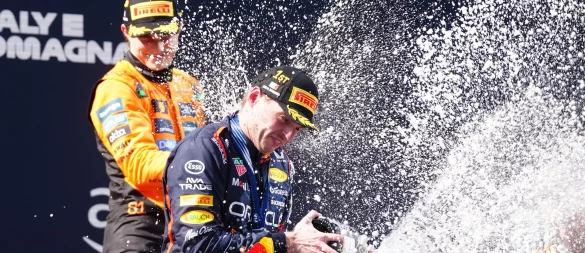 In Imola konnte Verstappen zuletzt vor den McLaren-Fahrern gewinnen. - © David Davies/PA Wire/dpa