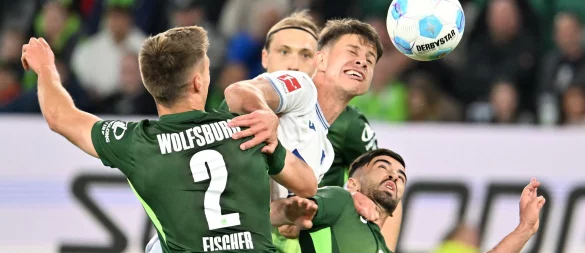 Wolfsburg und Hoffenheim lieferten sich ein umkämpftes Duell. - © Swen Pförtner/dpa