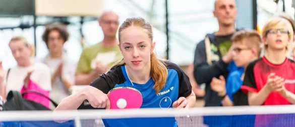 Nach dem abgewiesenen Einspruch: Josephina Neumann verpasst mit dem TTC Berlin Eastside das erhoffte Triple. - © Andreas Arnold/dpa