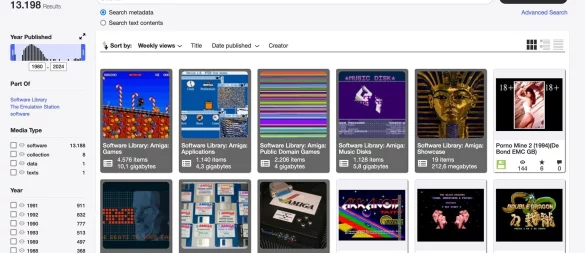Amiga-Spiele so weit das Auge reicht: Das Internet Archive speichert sie für uns und die Nachwelt. - © archive.org/details/softwarelibrary_amiga/dpa-tmn