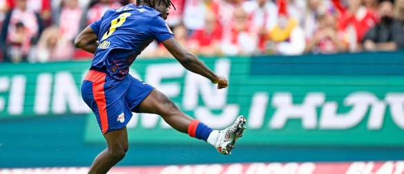 Traf zum Leipziger Sieg: Johan Bakayoko. - © Uwe Anspach/dpa
