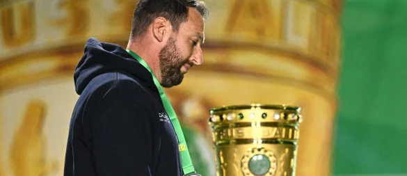 Bielefelds Trainer Mitch Kniat will wieder ins Pokal-Finale. - © Tom Weller/dpa