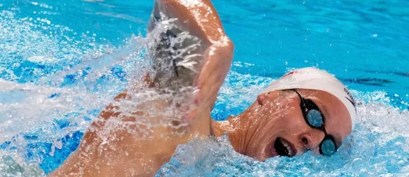 Florian Wellbrock schwimmt am Sonntag um eine WM-Medaille. - © Lee Jin-man/AP/dpa