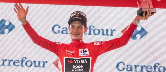 Jonas Vingegaard ist weiter Gesamterster bei der Vuelta. (Archivbild) - © Glòria Sánchez/EUROPA PRESS/dpa