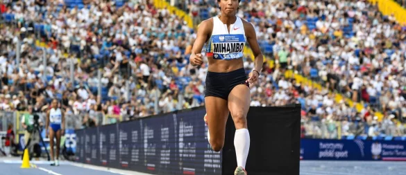 Malaika Mihambo musste sich in Chorzow mit Platz vier zufriedengeben. - © Michal Dubiel/LiveMedia-IPA/ZUMA Press Wire/dpa