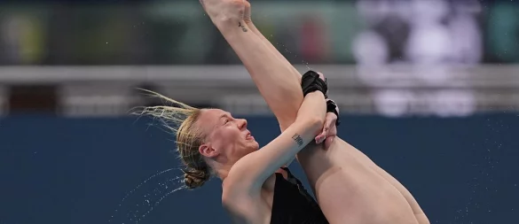 Pauline Pfeif feiert in Singapur den größten Erfolg ihrer bisherigen Karriere. - © Ng Han Guan/AP/dpa