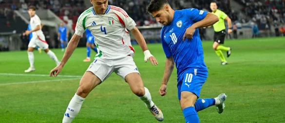 Vor gut zwei Wochen spielte Israel noch gegen Italien. - © Denes Erdos/AP/dpa