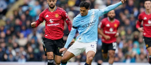 Tijjani Reijnders von Manchester City vergab eine gute Chance. - © Dave Thompson/AP/dpa