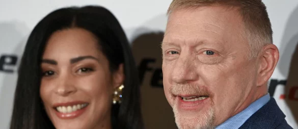 Boris Becker und Ehefrau Lilian in Berlin. Für Becker zählt Humor zu den zentralen Charakterzügen eines Menschen, wie er sagte. - © Shireen Broszies/dpa