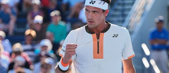Daniel Altmaier steht beim Tennis-Turnier in Tokio im Achtelfinale. - © Pamela Smith/FR172156 AP/AP/dpa