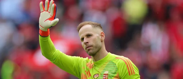Ungarns Torhüter Peter Gulacsi beendet seine Karriere in der Nationalmannschaft. - © Rolf Vennenbernd/dpa