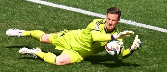 Marc-André ter Stegen in Aktion gegen Frankreich. - © Marijan Murat/dpa
