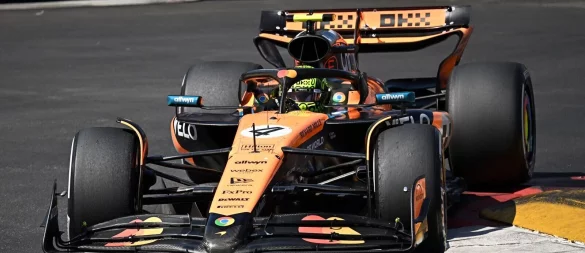 Lando Norris ist in Monaco nicht zu stoppen. - © Gabriel Bouys/Pool AFP/AP/dpa